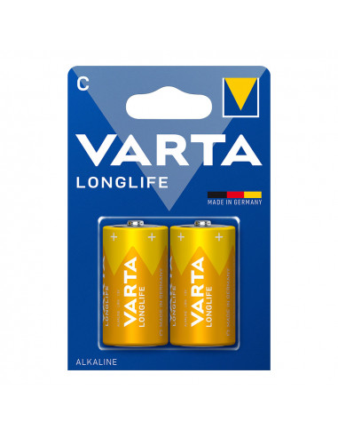 Batterie alkalina varta c - lr14 longlife (emballage 2 unit) ø26,2x50mm