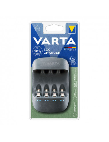 Chargeur varta eco charger pour piles aa et aaa sans piles