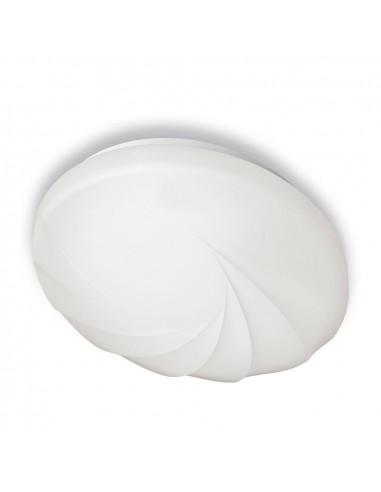 Plafonnier intérieur led 6w 640lm 4000k lumière du jour mod. shell ø22,5x7,3cm philips
