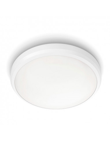 Plafonnier intérieur led 6w 640lm 4000k lumière du jour. couleur blanche (spécial salle de bain) ø22x7cm philips