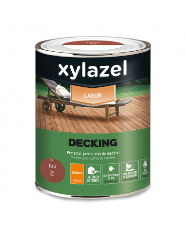 Xylazel protecteur de sol en bois longue durée decking teck 0,75l
