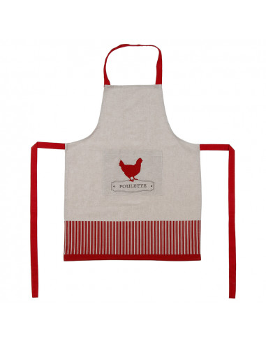 Tablier gourmand mod. poulette 60x80cm