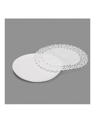 *derniere unites*sac 4 plat rond avec dentelle 16cm