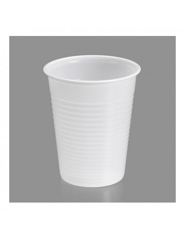 Sac 50 verre biodegradable blanc 200cc plastique