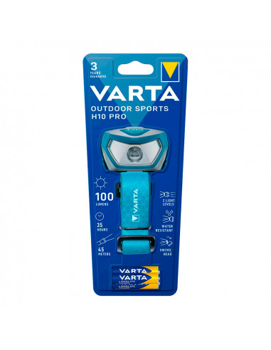 Lampe de poche h10 pro varta pour sports extérieurs