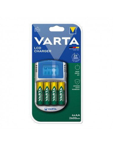 Chargeur lcd varta pour piles aa et aaa