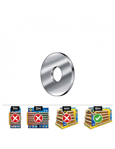 Rondelle carrosserie din 9021 12 zinc plat. boîte 100 uni. celo