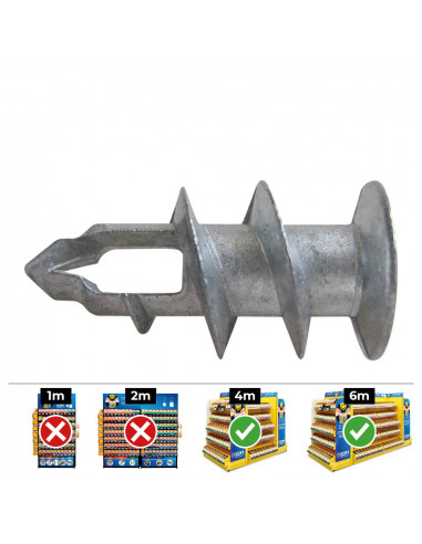 Bouchon à plaque pladur - gkdz 37mm din gkdz 100 uni. celo
