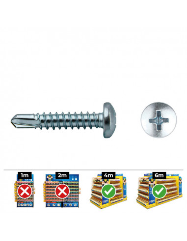 Perceuse philips din 7504n 5,5x63 zinc. boîte 100 uni. celo
