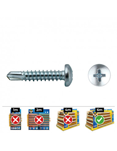 Perceuse philips din 7504n 4,8x75 zinc. boîte 100 uni. celo