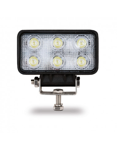 Lampe de travail rectangulaire 6 leds 18w 10-30v 1200 lm goodyear