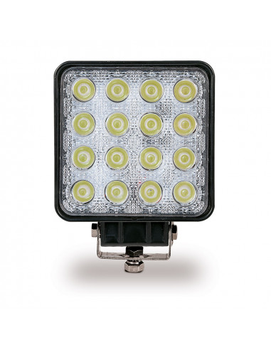 Lampe de travail 16 led 3500lm, 10-48v 48w carré goodyear