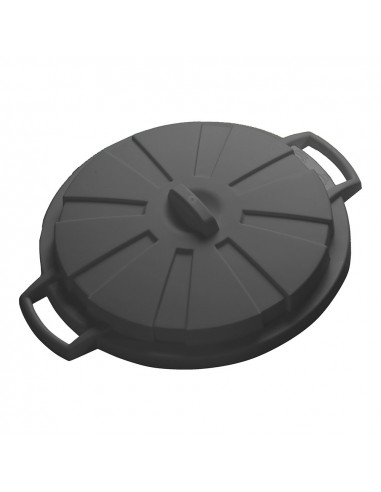 Couvercle pour seau à ordures communautaires. 80 litres. couleur noire. mondex