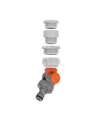 Raccord articulé avec adaptateurs 1", 3/4", 5/8, 1/2" (blister) gardena