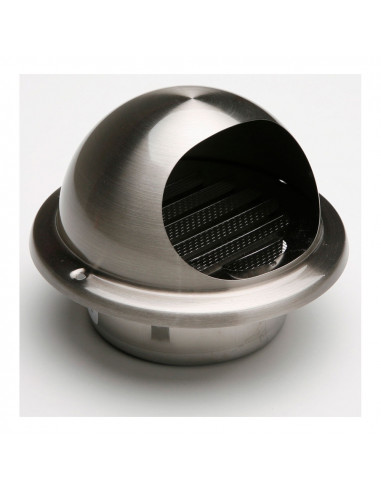 Ventilation grille encastrée coupe inox ø97-111mm