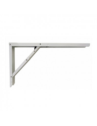 Equerres d´ acier pliant abat-table blanc 30x52cm.