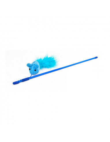 Jouet pour chats canne avec souris et stylo 48cm nayeco