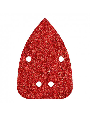 Pack 10 feuilles abrasives adhesives, corindon, grain 120, perforees 96x136mm 1763000 wolfcraft