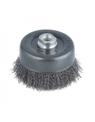 Brosse tasse en fil d'acier, m14 ø100mm 2151000 wolfcraft