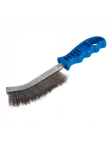 Brosse a main, acier, manche plastique 2715000 wolfcraft