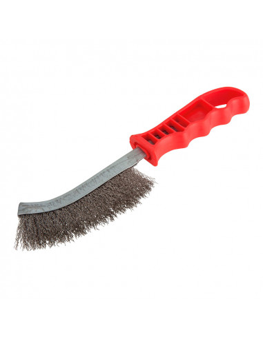 Brosse à main, acier fin, manche plastique 2717000 wolfcraft