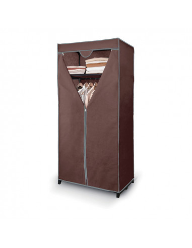 Armoire de rangement vetements avec etagere 160x75x50cm jobgar
