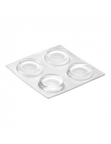 Tampons de protection adhésifs pour étagère ø19 x4 mm (blister 4 uni) inofix