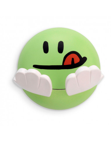 Cintre adhésif pour enfants vert face design. inofix