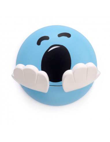 Cintre adhésif pour enfants bleu face design. inofix