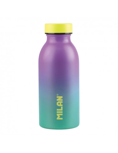 Bouteille isotherme en acier inoxydable 304 turquoise 354ml, flacon isotherme sunset milan