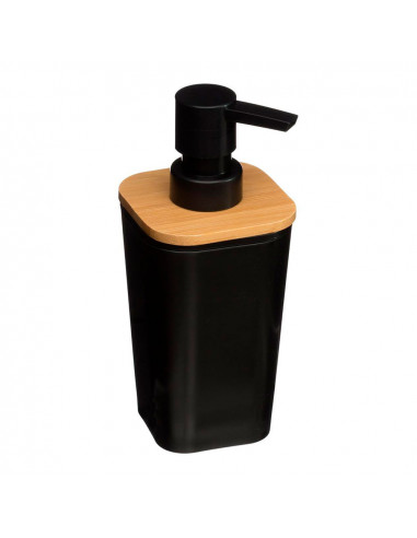 Distributeur de savon de bain bambou-noir collection 'natureo'
