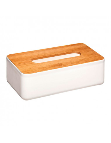 Boîte écharpe de salle de bain bambou-blanc collection 'baltik'