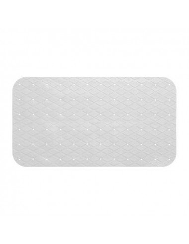 Tapis de douche rectangulaire blanc 69x39cm