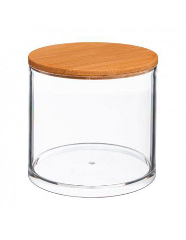 Coffret salle de bain ronde en bambou collection 'selena'