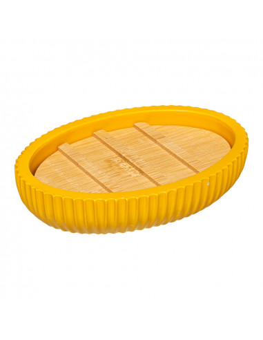 Porte-savon moutarde salle de bain. collection 'couleurs'