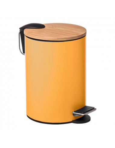 Poubelle de salle de bain moutarde 3l collection 'colors'