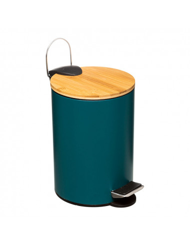 Poubelle de salle de bain verte essence 3l collection 'couleurs'