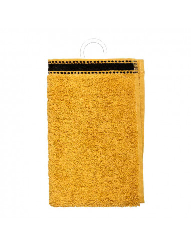 Serviette de bain premium couleur moutarde 30x50cm