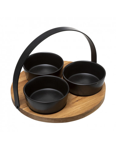 Set apéritif 3 pièces + plateau