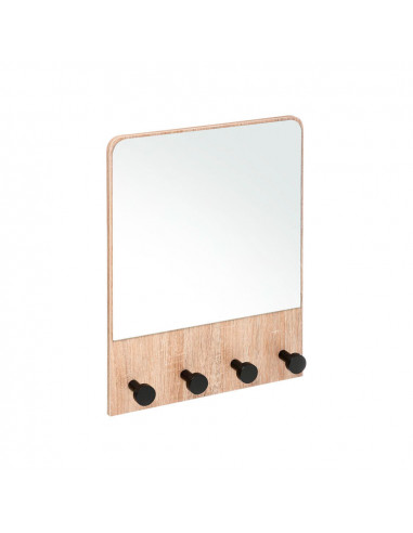 Miroir mural avec cintre couleur naturelle 50x37x6cm
