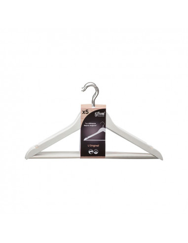 Set 5 cintre couleur blanc