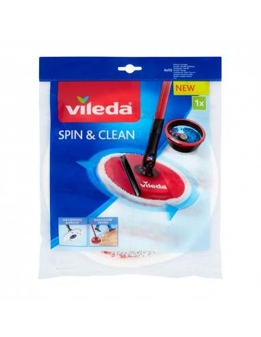 Spin & clean vadrouille rotative vileda de rechange