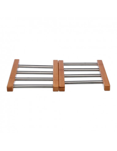 La nappe en bambou et en acier inoxydable économise