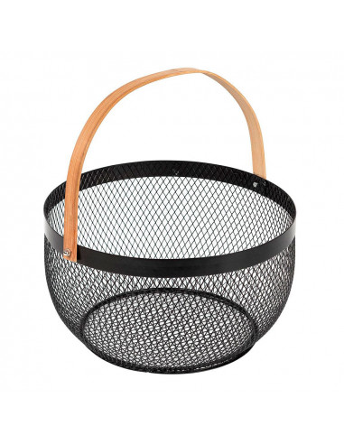 Panier retro mesh diam.29cm collection 'noir kitchen'
