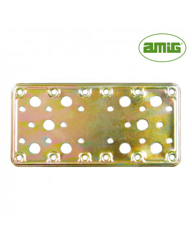S.of. plaque 502-185x90 acier bicrome(s) 12123 amig