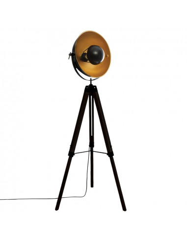 Lampe trépied modèle 'loft lahti' noir e27 156,5x65x57cm