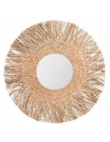 Miroir junco natutal diam 80 (miroir diam 30cm) collection 'jungly'