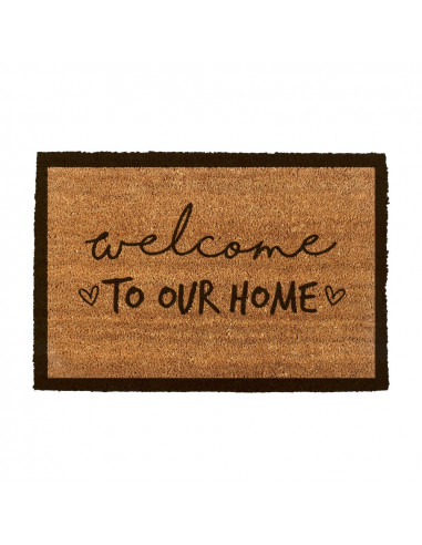 Paillasson 60x40 cm modèle welcome to our home edm