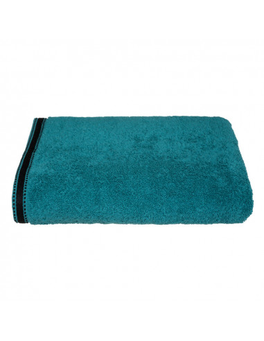Serviette de bain premium couleur vert pétrole 100x150cm