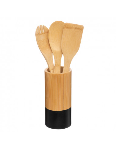 Pot de cuisine avec ustensiles collection 'noir kitchen'
